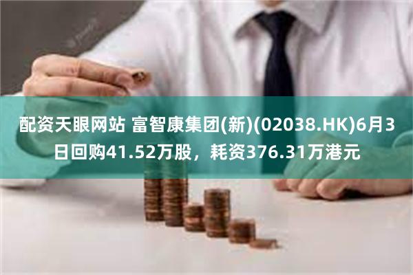 配资天眼网站 富智康集团(新)(02038.HK)6月3日回购41.52万股，耗资376.31万港元