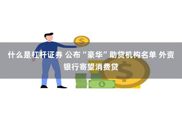 什么是杠杆证券 公布“豪华”助贷机构名单 外资银行寄望消费贷